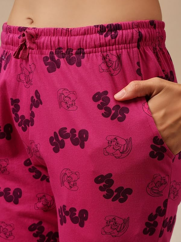 Women Cotton Button Down Pyjama Night Suit Set - Image 79