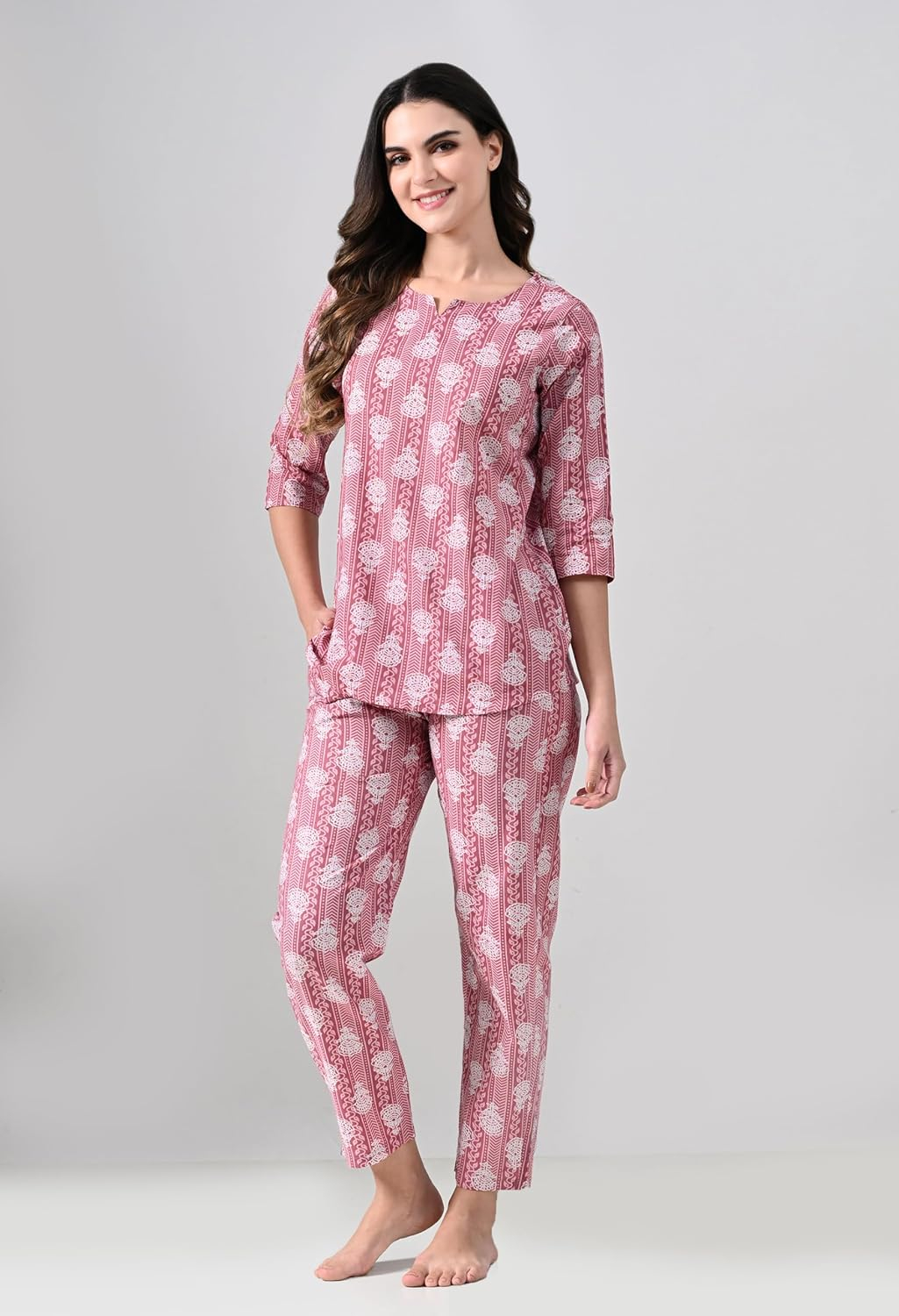 Women Printed Night Suit Set - Image 20