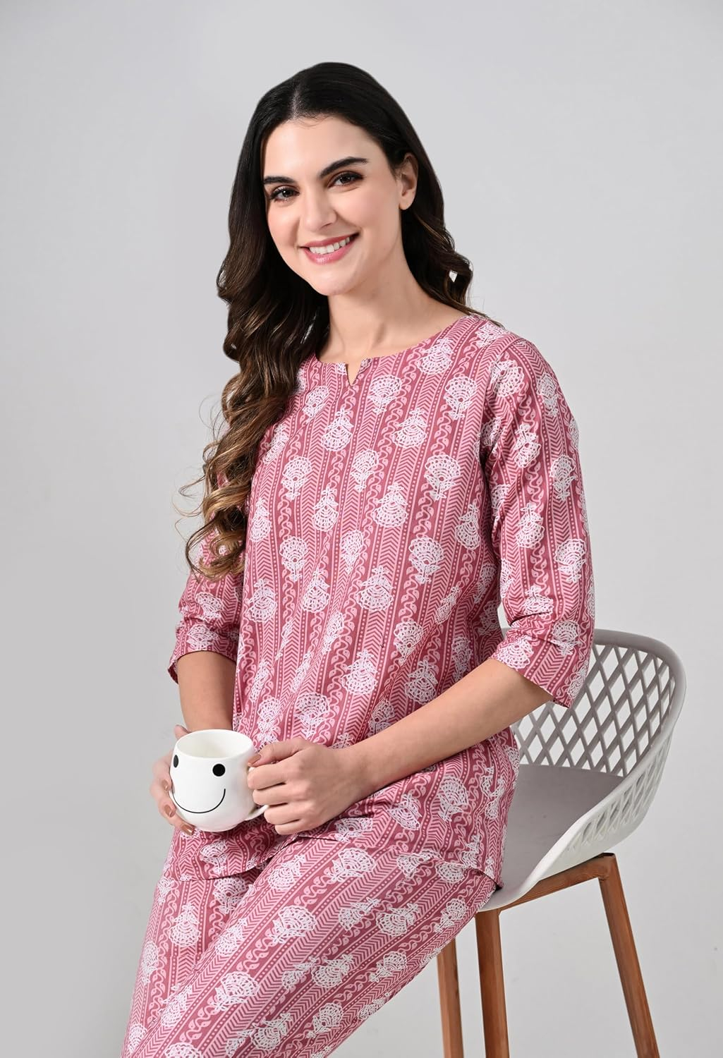 Women Printed Night Suit Set - Image 21