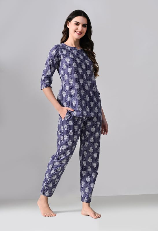 Women Printed Night Suit Set - Image 25