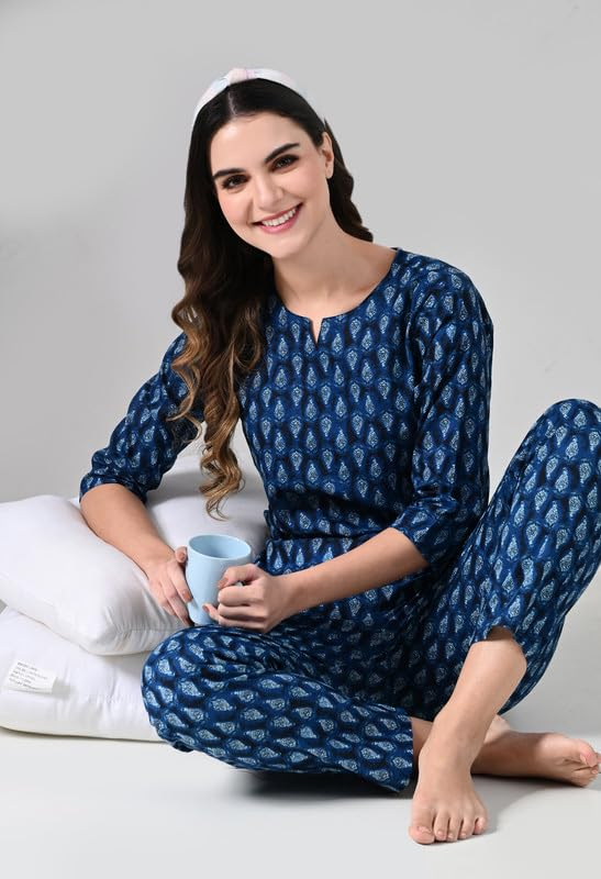 Women Printed Night Suit Set - Image 29