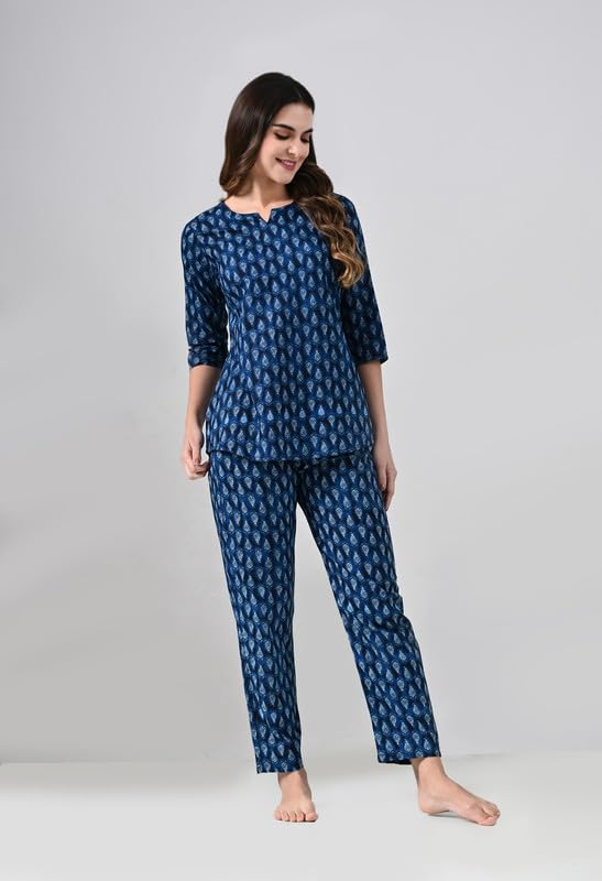 Women Printed Night Suit Set - Image 30