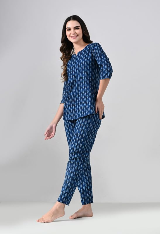 Women Printed Night Suit Set - Image 33